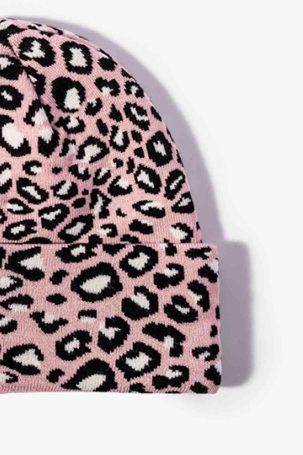 CHIC HATZ Leopard Pattern Hat Cuffed Beanie