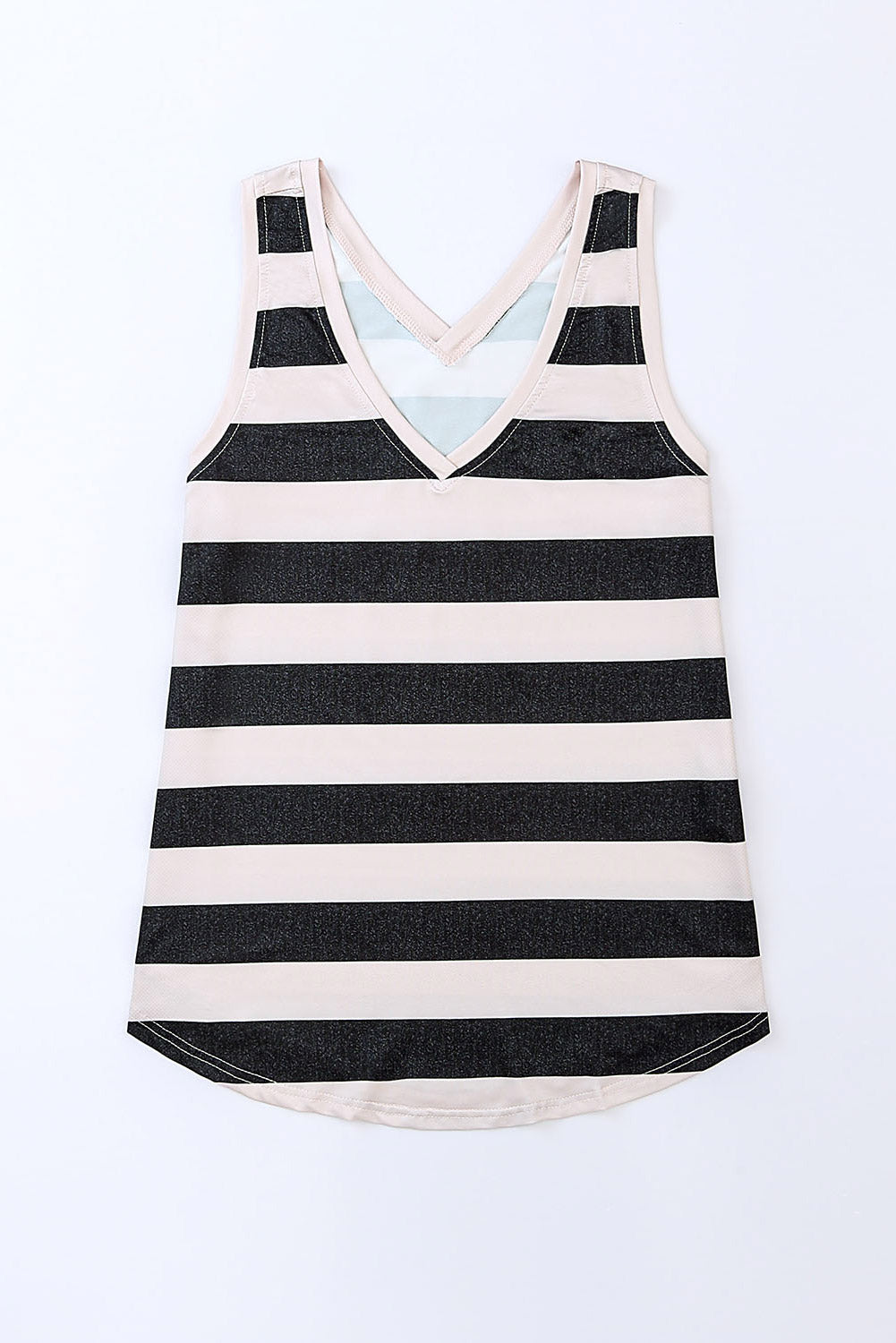 Women's Striped V-Neck Tank