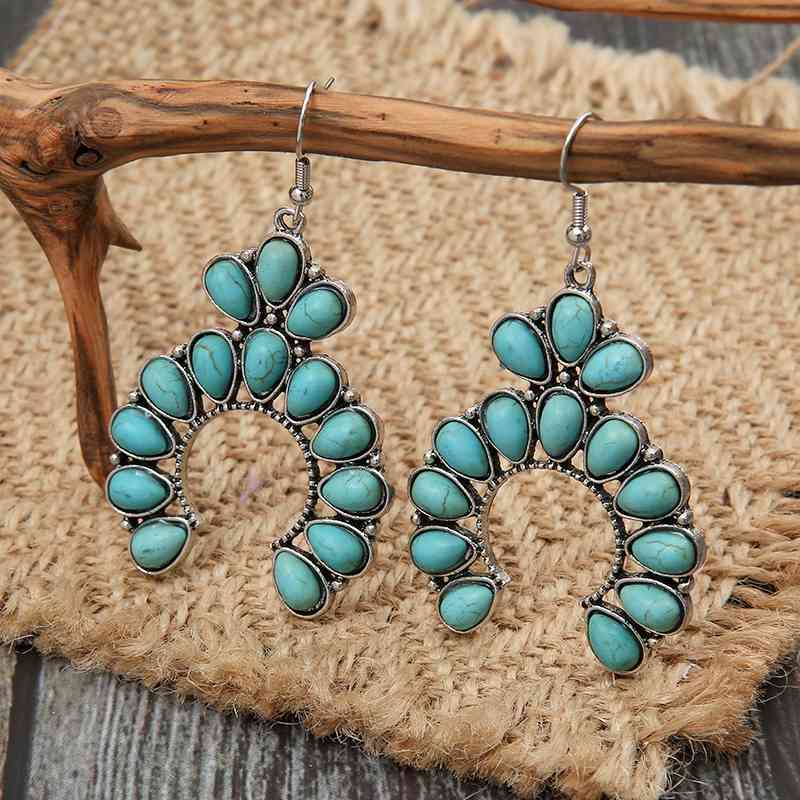 OH So Pretty Artificial Turquoise Drop Earrings