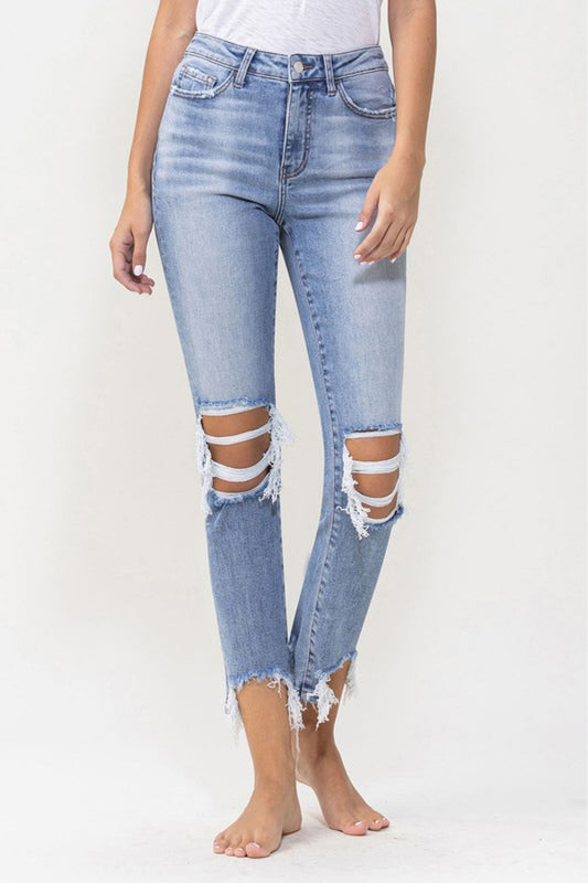 Women's Lovervet Full Size Courtney Super High Rise Kick Flare Jeans