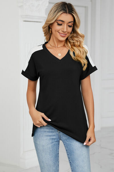 V-Neck Short Sleeve T-Shirt