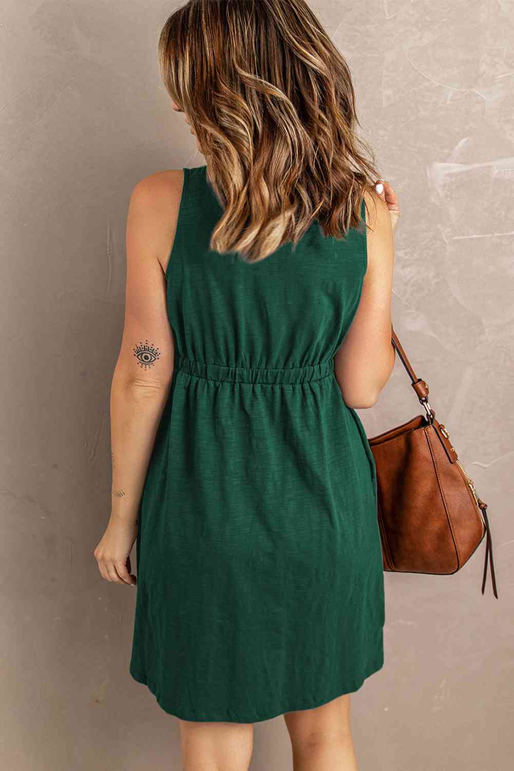 Women's Dana Sleeveless Button Down Mini Magic Dress