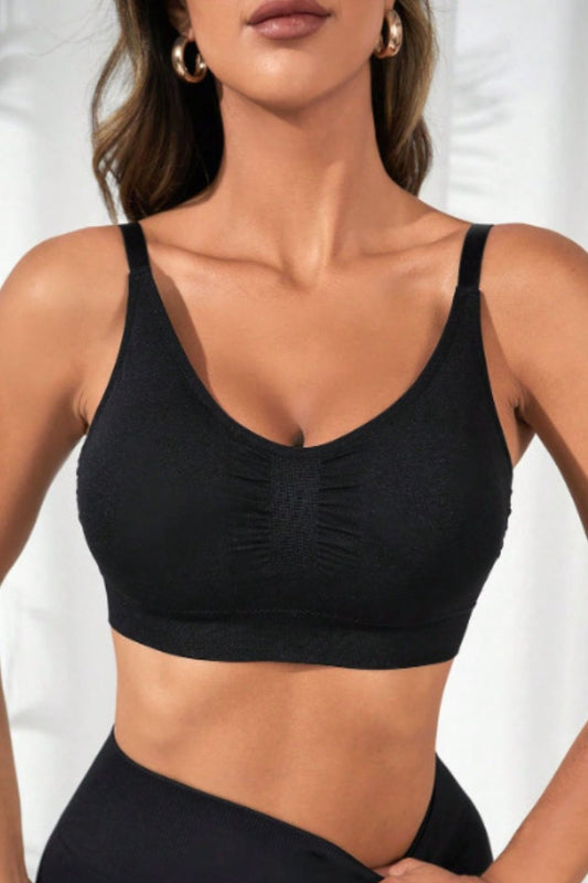 SO COMFY Scoop Neck Cropped Active Bra