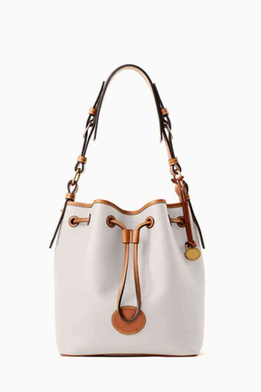 Hannah PU Drawstring Medium Bucket Bag