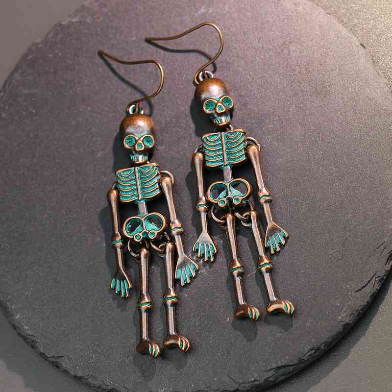 Halloween Skeleton Alloy Earrings