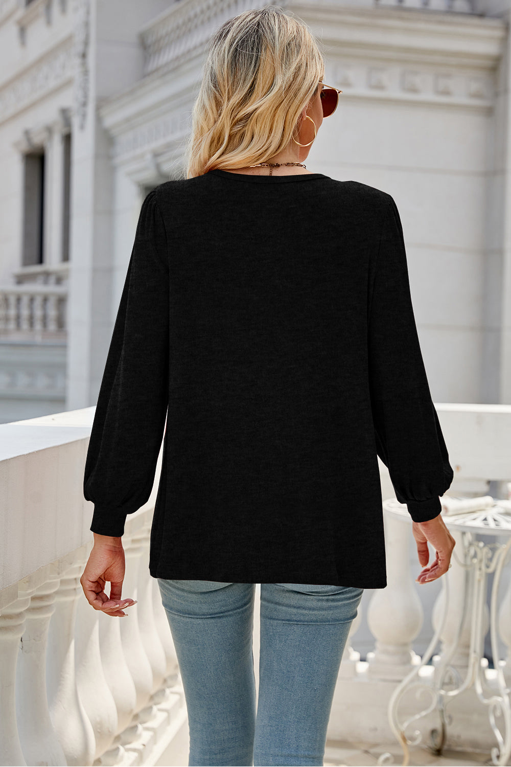 Full Size Round Neck Long Sleeve Top