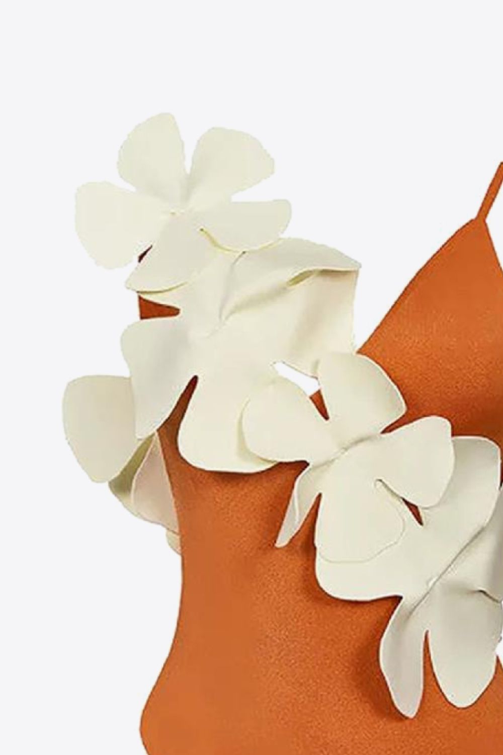 BEACHIN' Full Size Flower Contrast One-Piece Swimsuit