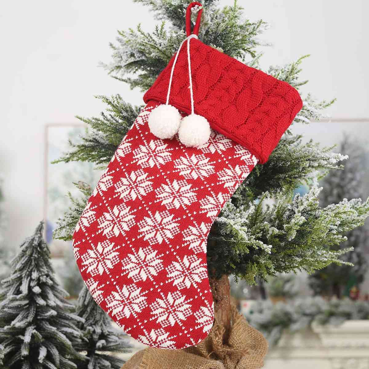 Christmas Stocking Hanging Widget in Assorted Styles 16.1" H x 7.5" W