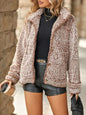 Fuzzy Pocketed Button Up Jacket