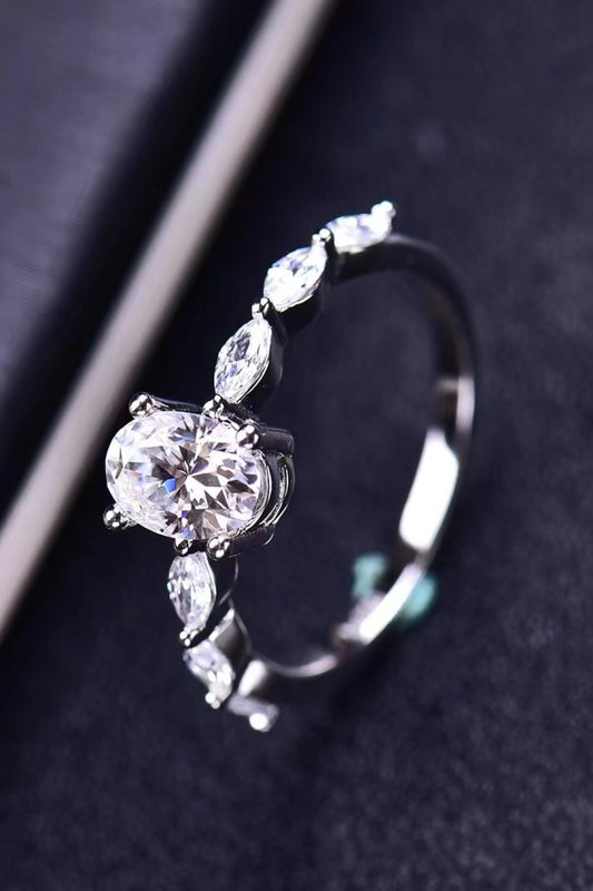 So Much Love 1 Carat Moissanite Oval Ring