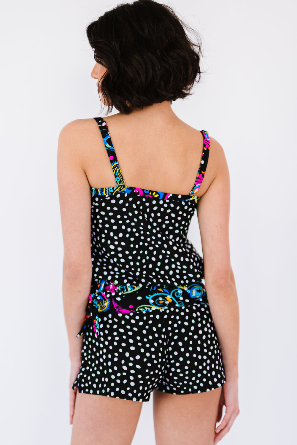 Women's Full Size Printed Tied Tankini Set