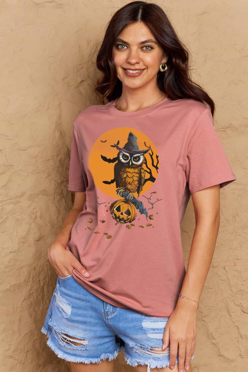 Simply Love Full Size Halloween Theme Graphic Cotton T-Shirt