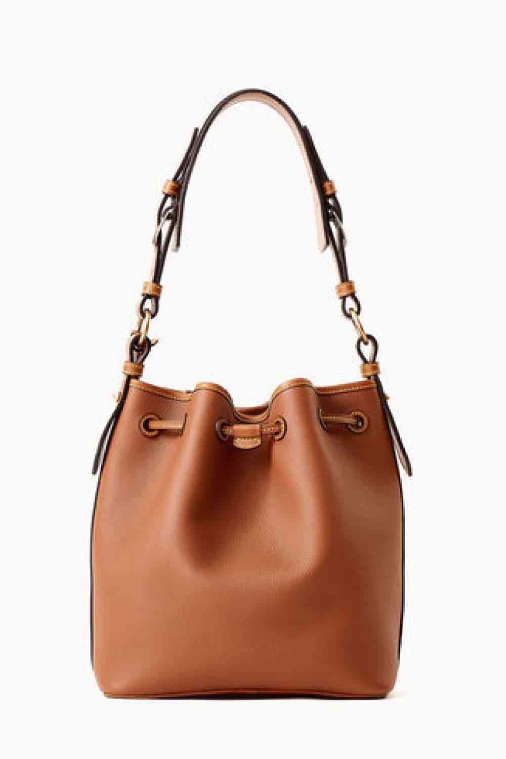 Hannah PU Drawstring Medium Bucket Bag