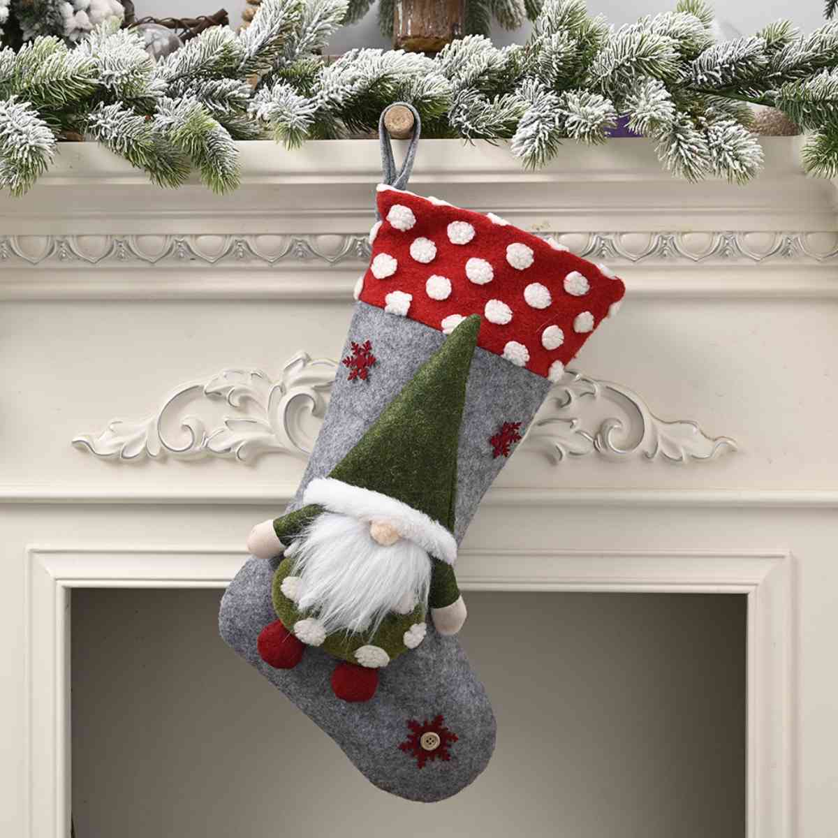 Gnome Christmas Stocking Hanging Widget in Assorted Styles 19.7"H x 9.8"W