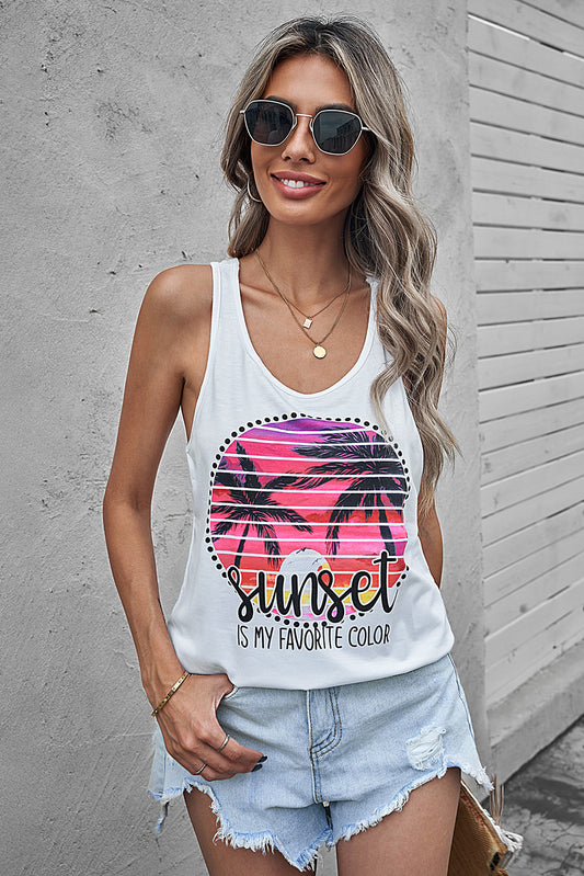 Women's Full Size Sunset Is My Favorite Color Tank