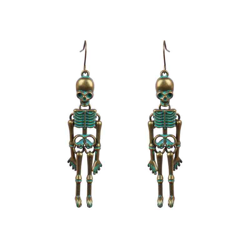 Halloween Skeleton Alloy Earrings