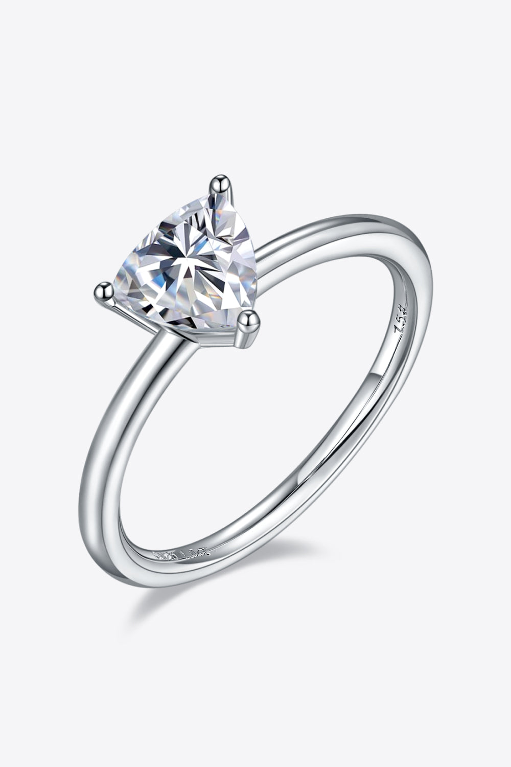 1 Carat Moissanite 925 Sterling Silver Solitaire Ring 💜