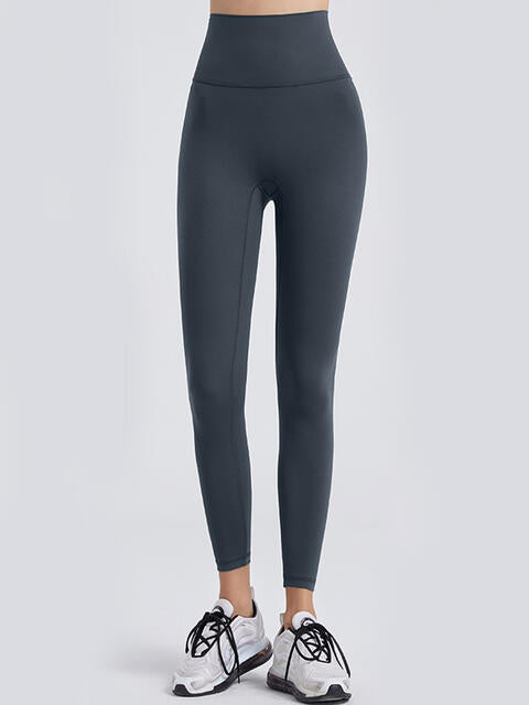 Wide Waistband Sports Leggings in Assorted Colors