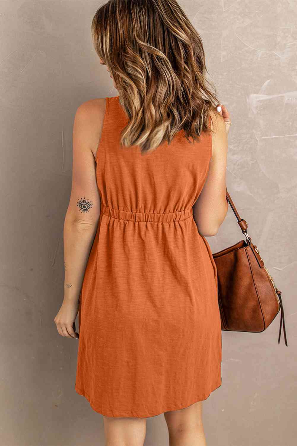 Women's Dana Sleeveless Button Down Mini Magic Dress