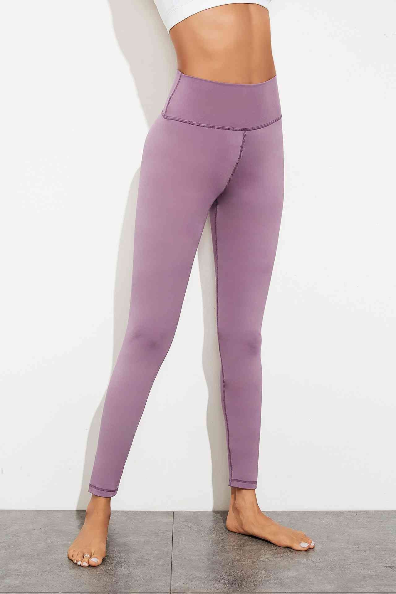 FancyThreads Exposed Seam High Waist Yoga Leggings