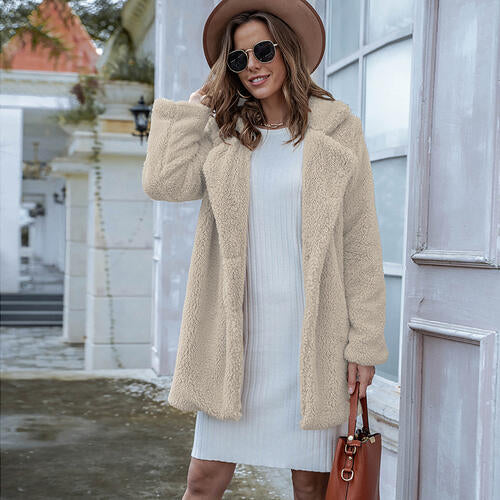 CoatsGallor Collared Neck Long Sleeve Winter Coat