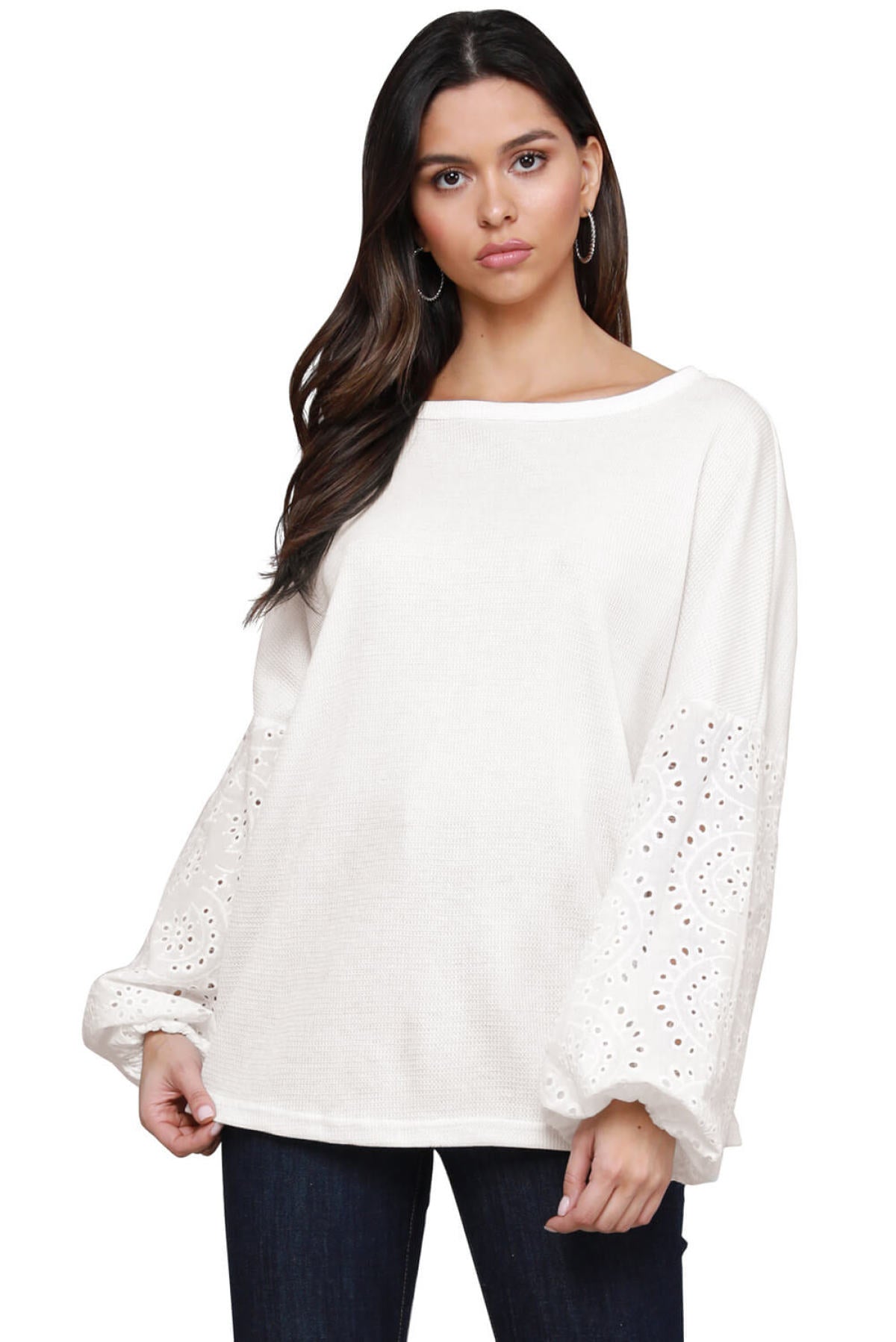 Loose Casual Puffy Sleeve Top