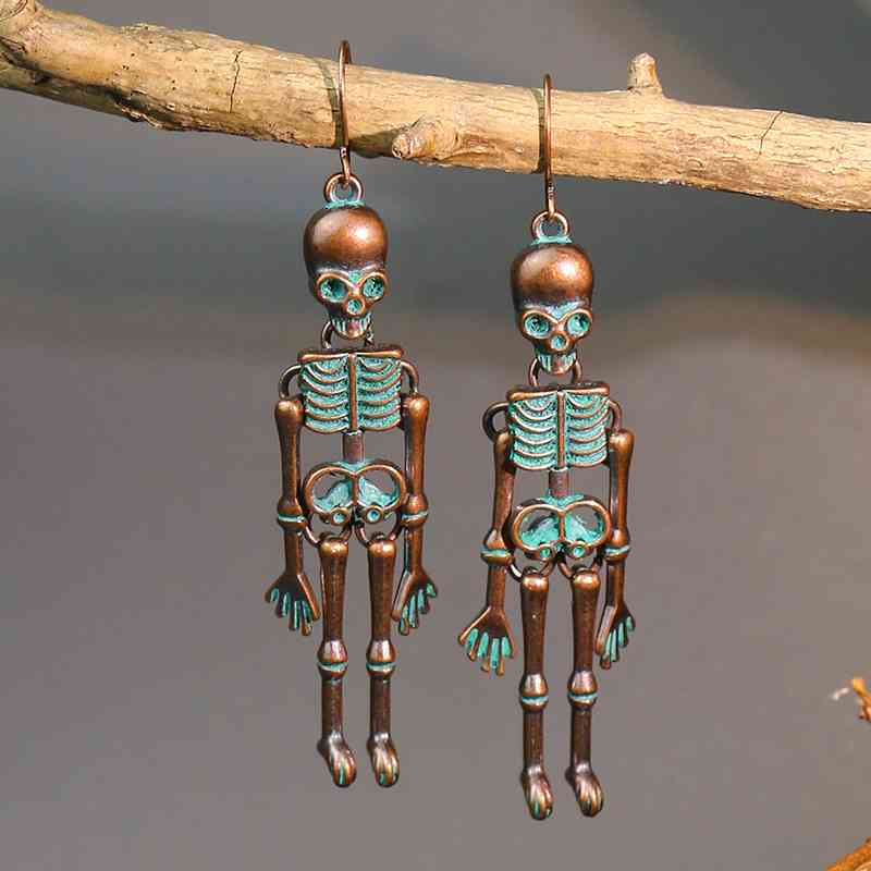 Halloween Skeleton Alloy Earrings