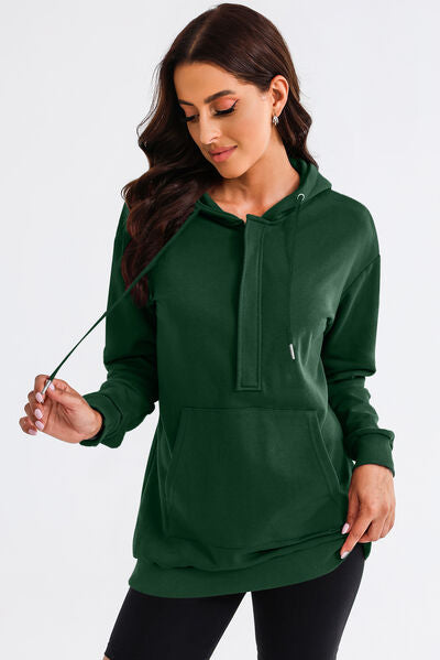 Women's Clarisia Drawstring Half Zip Hooded Dress