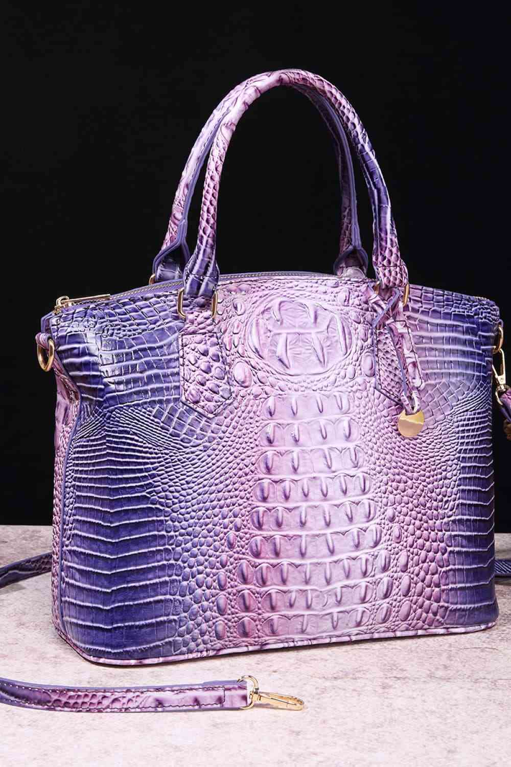 Luna Rainbow Gradient PU Leather Handbag