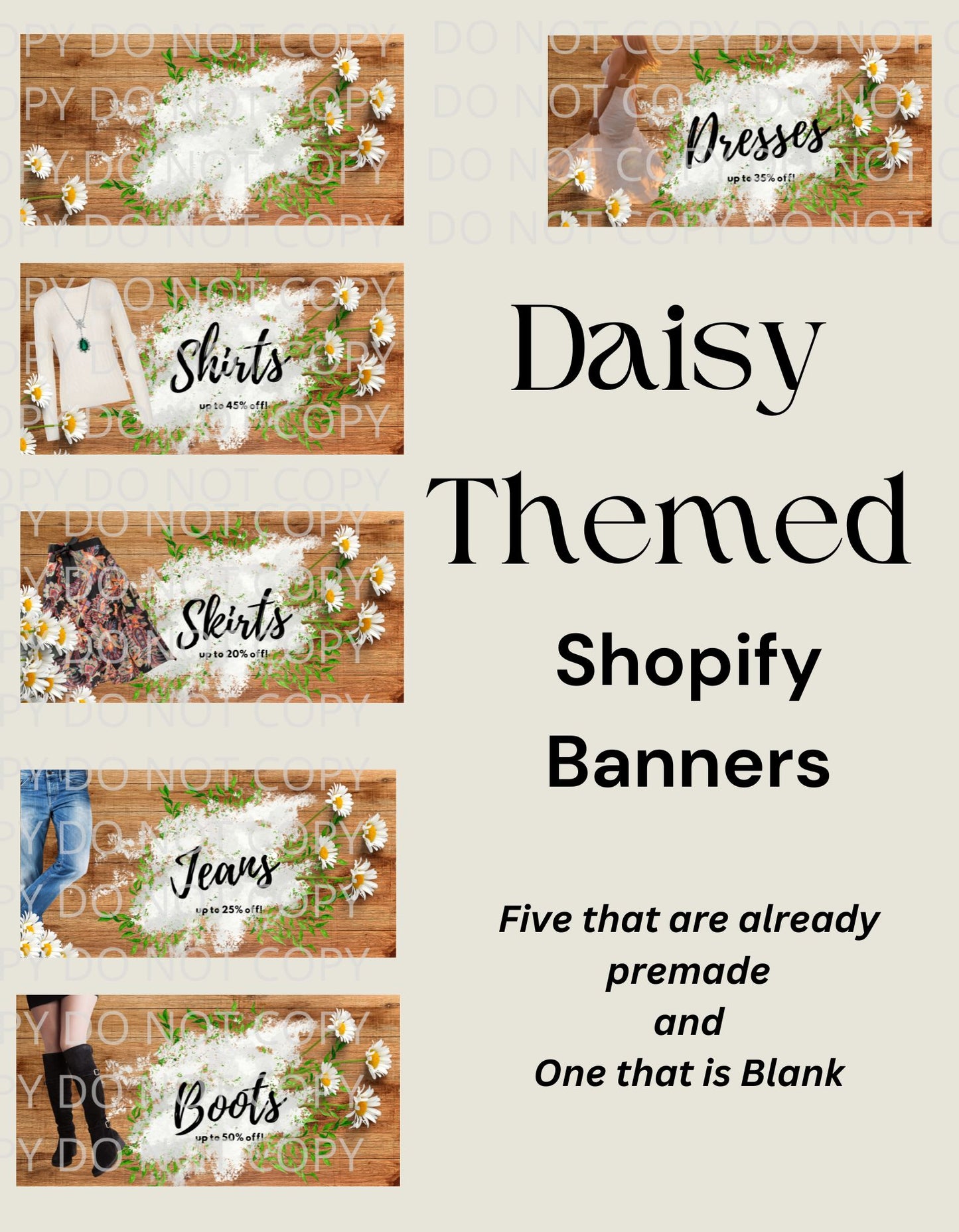 BGShop 7 Themed, Blank and Reg Digital Banners for Blog Posts | PNG JPG SVG