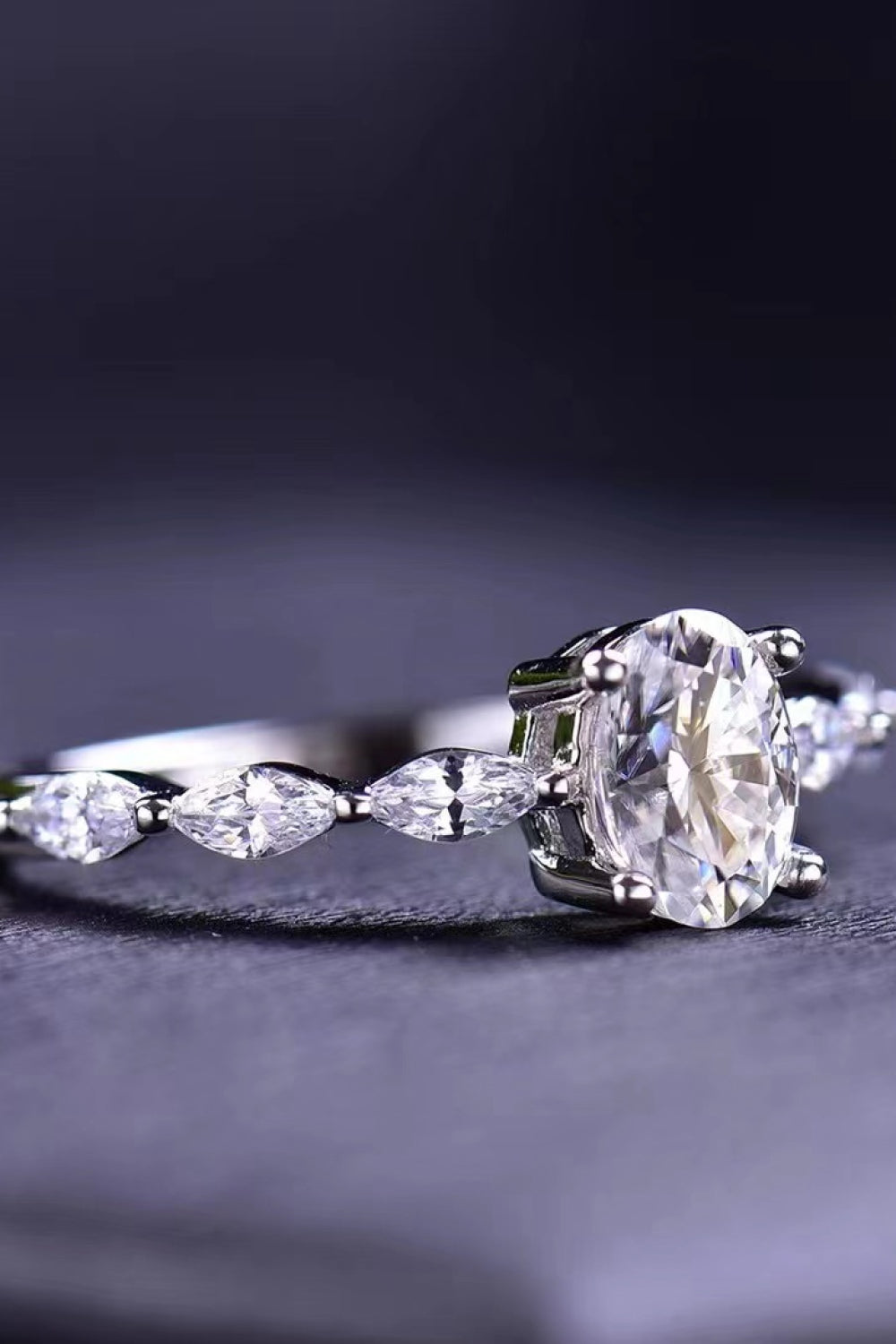 So Much Love 1 Carat Moissanite Oval Ring