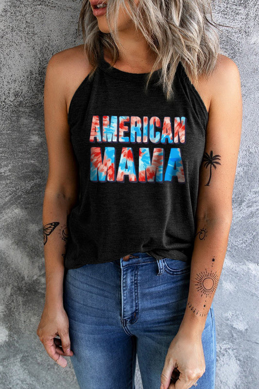 Full Size AMERICAN MAMA Graphic Tank