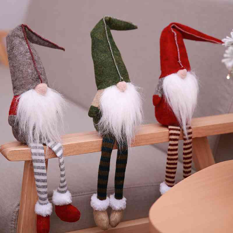 Christmas Winter Long Leg Faceless Gnome