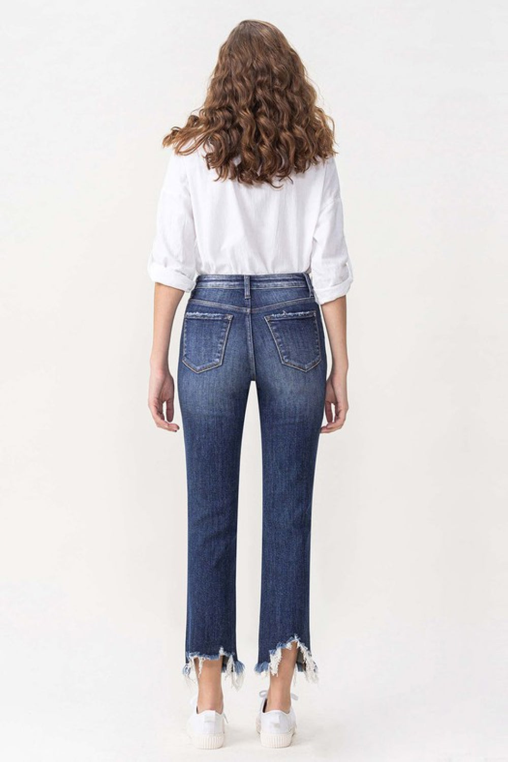 Women's Lovervet Jackie Full Size High Rise Crop Straight Leg Jeans