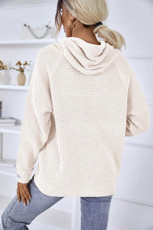 SnuggleTime Drawstring Long Sleeve Hooded Sweater