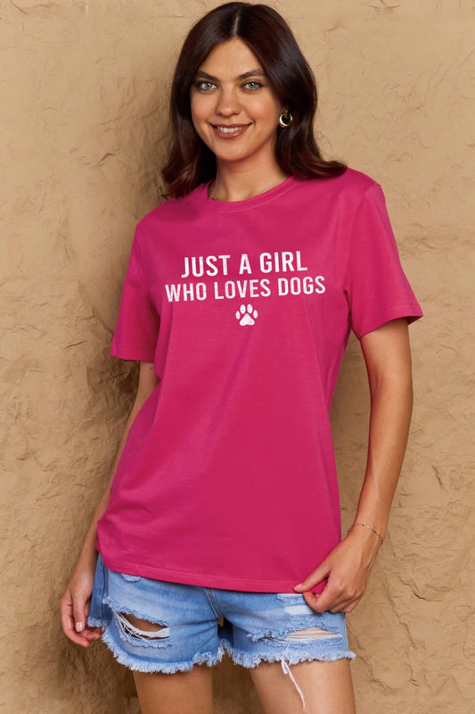 Malibu Dreams Simply Love Full Size Dog Paw Graphic Cotton T-Shirt