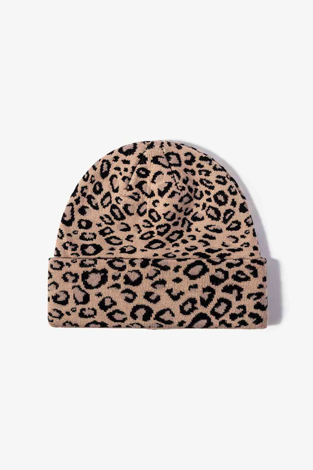 CHIC HATZ Leopard Pattern Hat Cuffed Beanie