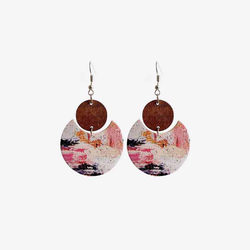 Artistry Designs Wood & PU Drop Earrings