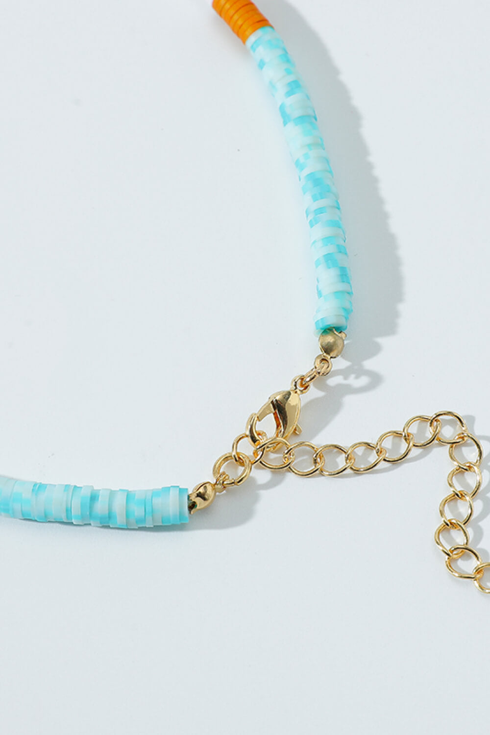Women's Multicolored Bead Necklace Three-Piece Set