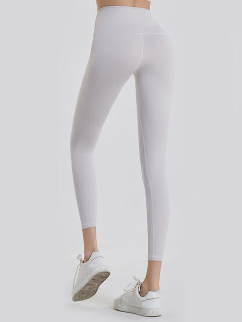 Wide Waistband Sports Leggings in Assorted Colors