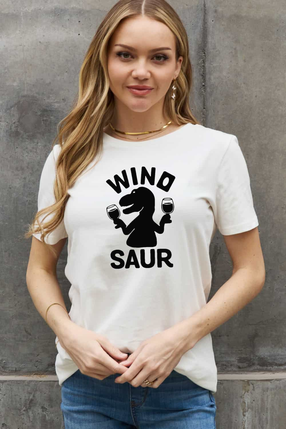 Simply Love Full Size WINOSAUR Graphic Cotton T-Shirt