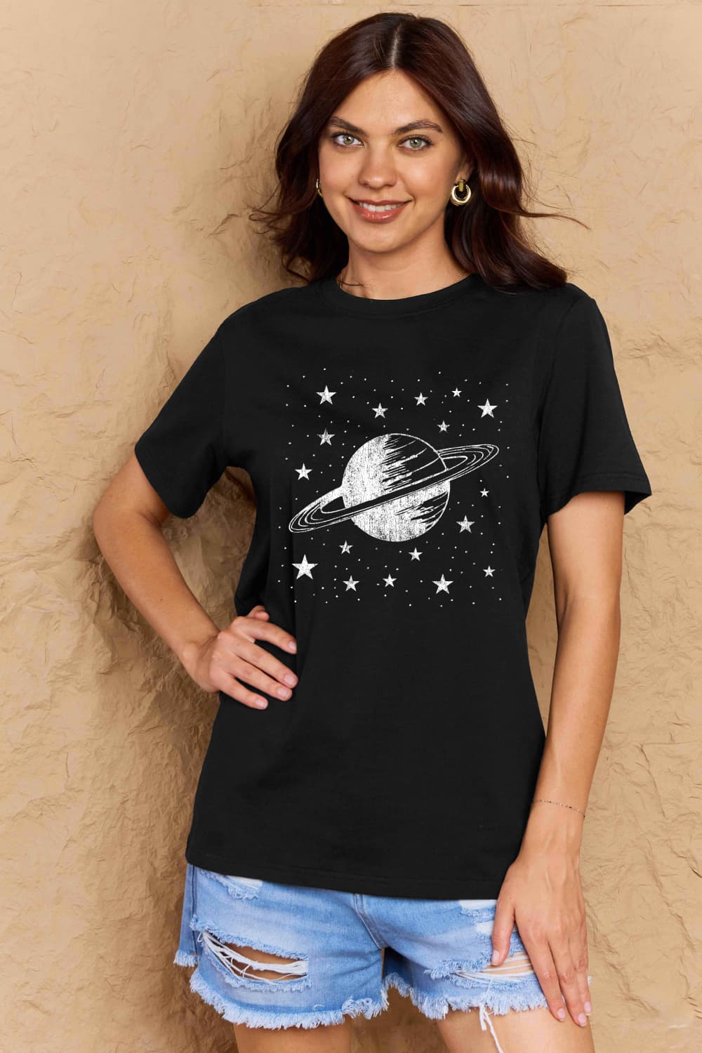 Simply Love Full Size Planet Graphic Cotton T-Shirt