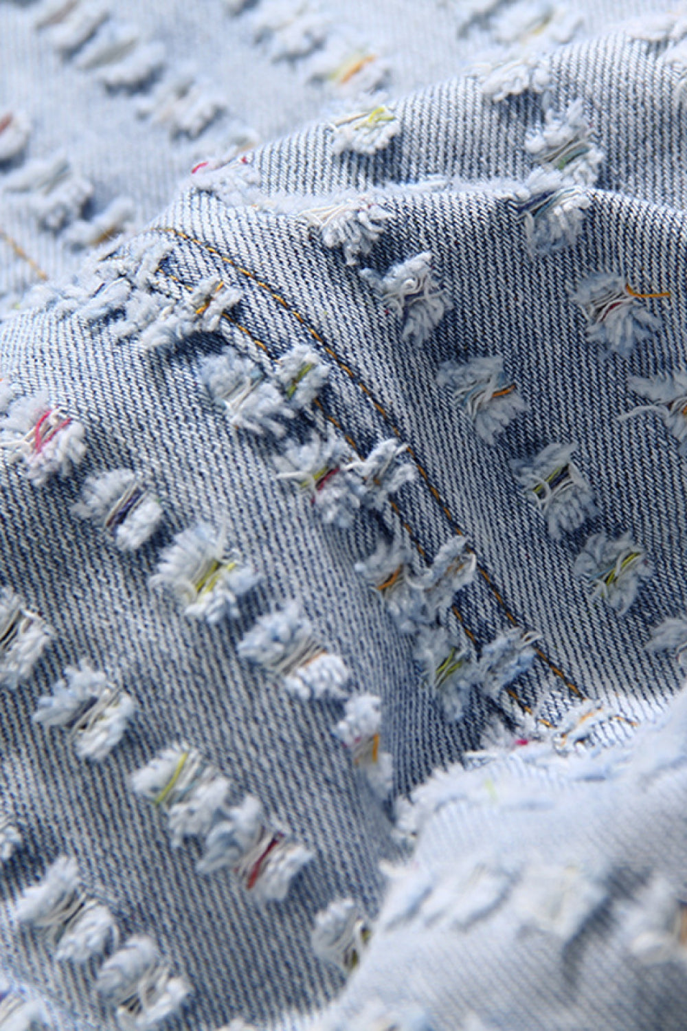 DREAM ARCHITECT Asymmetrical Slit Women's Distressed Jeans