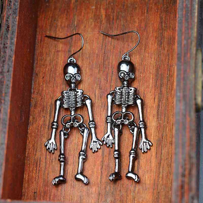 Halloween Skeleton Alloy Earrings