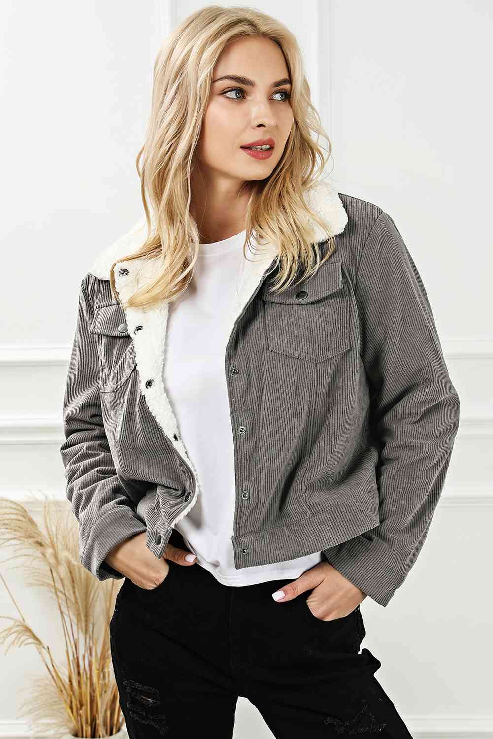 Abigail Snap Down Collared Jacket