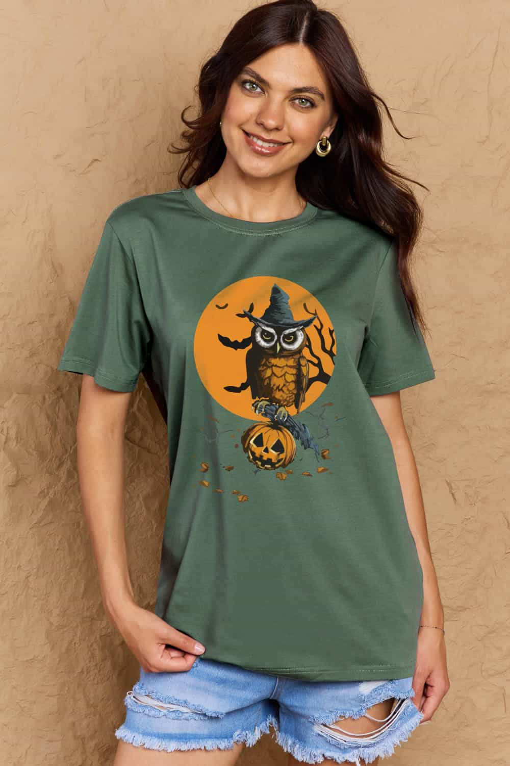 Simply Love Full Size Halloween Theme Graphic Cotton T-Shirt