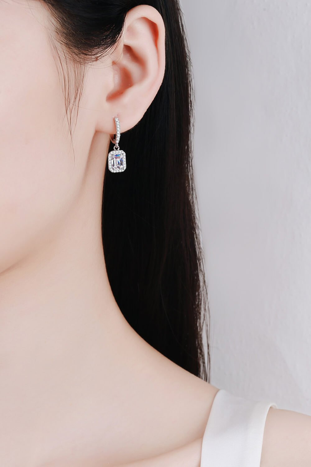 2 Carat Moissanite 925 Sterling Silver Women's Drop Earrings
