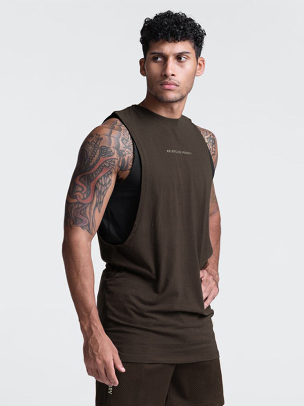 Men's Sports Trendy Brand Loose Sleeveless Quick-drying Tank Top